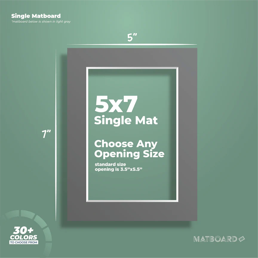 5x7 Premium Single Matboard